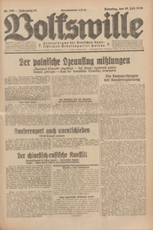 Volkswille : Zentralorgan der Deutschen Sozialistischen Arbeitspartei Polens. Jg.14, Nr. 160 (16 Juli 1929) + dod.