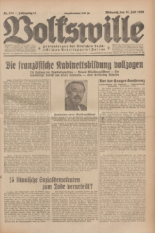 Volkswille : Zentralorgan der Deutschen Sozialistischen Arbeitspartei Polens. Jg.14, Nr. 173 (31 Juli 1929) + dod.