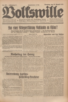 Volkswille : Zentralorgan der Deutschen Sozialistischen Arbeitspartei Polens. Jg.14, Nr. 189 (20 August 1929) + dod.