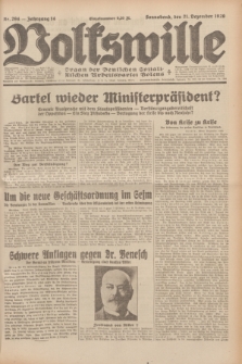 Volkswille : Organ der Deutschen Sozialistischen Arbeitspartei Polens. Jg.14, Nr. 294 (21 Dezember 1929) + dod.