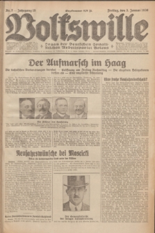 Volkswille : Organ der Deutschen Sozialistischen Arbeitspartei Polens. Jg.15, Nr. 2 (3 Januar 1930) + dod.