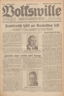 Volkswille : Organ der Deutschen Sozialistischen Arbeitspartei Polens. Jg.15, Nr. 5 (8 Januar 1930) + dod.