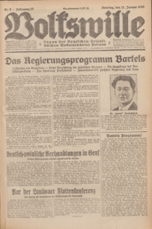 Volkswille : Organ der Deutschen Sozialistischen Arbeitspartei Polens. Jg.15, Nr. 9 (12 Januar 1930) + dod.