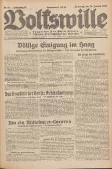 Volkswille : Organ der Deutschen Sozialistischen Arbeitspartei Polens. Jg.15, Nr. 16 (21 Januar 1930) + dod.