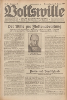 Volkswille : Organ der Deutschen Sozialistischen Arbeitspartei Polens. Jg.15, Nr. 18 (23 Januar 1930) + dod.