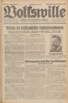 Volkswille : Organ der Deutschen Sozialistischen Arbeitspartei Polens. Jg.15, Nr. 23 (29 Januar 1930) + dod.