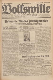 Volkswille : Organ der Deutschen Sozialistischen Arbeitspartei Polens. Jg.15, Nr. 24 (30 Januar 1930) + dod.