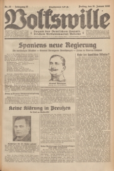 Volkswille : Organ der Deutschen Sozialistischen Arbeitspartei Polens. Jg.15, Nr. 25 (31 Januar 1930) + dod.