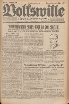 Volkswille : Organ der Deutschen Sozialistischen Arbeitspartei Polens. Jg.15, Nr. 50 (1 März 1930) + dod.