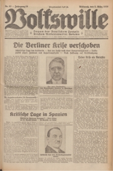 Volkswille : Organ der Deutschen Sozialistischen Arbeitspartei Polens. Jg.15, Nr. 53 (5 März 1930) + dod.