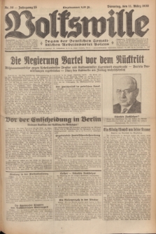 Volkswille : Organ der Deutschen Sozialistischen Arbeitspartei Polens. Jg.15, Nr. 58 (11 März 1930) + dod.