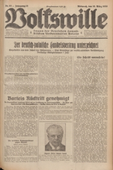 Volkswille : Organ der Deutschen Sozialistischen Arbeitspartei Polens. Jg.15, Nr. 65 (19 März 1930) + dod.