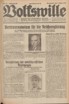 Volkswille : Organ der Deutschen Sozialistischen Arbeitspartei Polens. Jg.16 [i.e.15], Nr. 80 (5 April 1930) + dod.