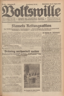 Volkswille : Organ der Deutschen Sozialistischen Arbeitspartei Polens. Jg.16 [i.e.15], Nr. 86 (12 April 1930) + dod.