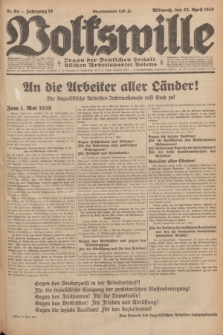 Volkswille : Organ der Deutschen Sozialistischen Arbeitspartei Polens. Jg.16 [i.e.15], Nr. 94 (23 April 1930) + dod.