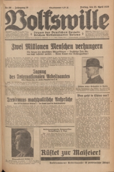 Volkswille : Organ der Deutschen Sozialistischen Arbeitspartei Polens. Jg.16 [i.e.15], Nr. 96 (25 April 1930) + dod.
