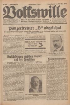 Volkswille : Organ der Deutschen Sozialistischen Arbeitspartei Polens. Jg.16 [i.e.15], Nr. 107 (10 Mai 1930) + dod.