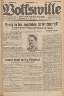 Volkswille : Organ der Deutschen Sozialistischen Arbeitspartei Polens. Jg.16 [i.e.15], Nr. 118 (23 Mai 1930) + dod.