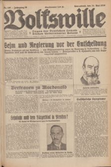 Volkswille : Organ der Deutschen Sozialistischen Arbeitspartei Polens. Jg.16 [i.e.15], Nr. 119 (24 Mai 1930) + dod.