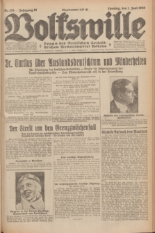 Volkswille : Organ der Deutschen Sozialistischen Arbeitspartei Polens. Jg.16 [i.e.15], Nr. 125 (1 Juni 1930) + dod.