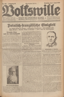 Volkswille : Organ der Deutschen Sozialistischen Arbeitspartei Polens. Jg.16 [i.e.15], Nr. 126 (3 Juni 1930) + dod.