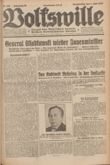 Volkswille : Organ der Deutschen Sozialistischen Arbeitspartei Polens. Jg.16 [i.e.15], Nr. 128 (5 Juni 1930) + dod.