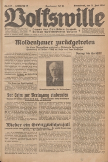 Volkswille : Organ der Deutschen Sozialistischen Arbeitspartei Polens. Jg.16 [i.e.15], Nr. 140 (21 Juni 1930) + dod.