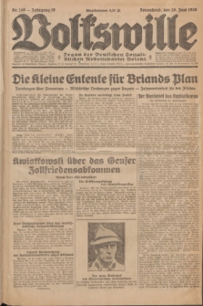Volkswille : Organ der Deutschen Sozialistischen Arbeitspartei Polens. Jg.16 [i.e.15], Nr. 146 (28 Juni 1930) + dod.