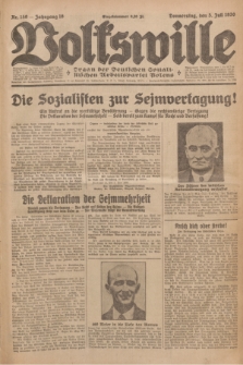 Volkswille : organ der Deutschen Sozialistischen Arbeitspartei Polens. Jg.16 [i.e.15], Nr. 150 (3 Juli 1930) + dod.