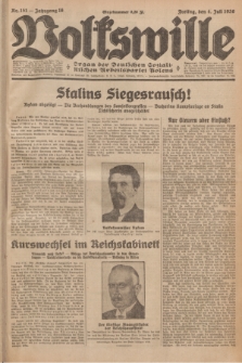 Volkswille : organ der Deutschen Sozialistischen Arbeitspartei Polens. Jg.16 [i.e.15], Nr. 151 (4 Juli 1930) + dod.