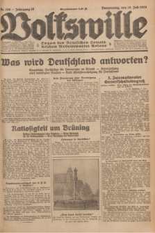 Volkswille : organ der Deutschen Sozialistischen Arbeitspartei Polens. Jg.16 [i.e.15], Nr. 156 (10 Juli 1930) + dod.