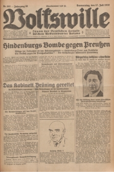 Volkswille : organ der Deutschen Sozialistischen Arbeitspartei Polens. Jg.16 [i.e.15], Nr. 162 (17 Juli 1930) + dod.