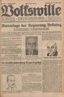 Volkswille : organ der Deutschen Sozialistischen Arbeitspartei Polens. Jg.16 [i.e.15], Nr. 163 (18 Juli 1930) + dod.