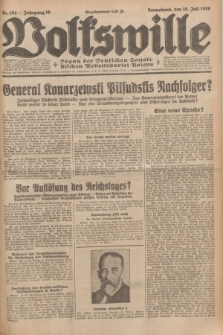 Volkswille : organ der Deutschen Sozialistischen Arbeitspartei Polens. Jg.16 [i.e.15], Nr. 164 (19 Juli 1930) + dod.
