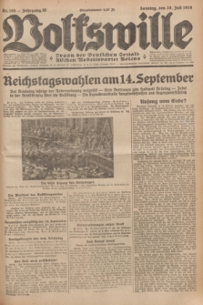 Volkswille : organ der Deutschen Sozialistischen Arbeitspartei Polens. Jg.16 [i.e.15], Nr. 165 (20 Juli 1930) + dod.