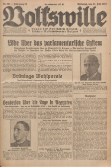 Volkswille : organ der Deutschen Sozialistischen Arbeitspartei Polens. Jg.16 [i.e.15], Nr. 167 (23 Juli 1930) + dod.