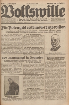 Volkswille : organ der Deutschen Sozialistischen Arbeitspartei Polens. Jg.16 [i.e.15], Nr. 172 (29 Juli 1930) + dod.