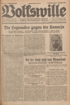 Volkswille : organ der Deutschen Sozialistischen Arbeitspartei Polens. Jg.16 [i.e.15], Nr. 177 (3 August 1930) + dod.