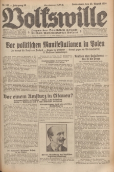 Volkswille : organ der Deutschen Sozialistischen Arbeitspartei Polens. Jg.16 [i.e.15], Nr. 193 (23 August 1930) + dod.