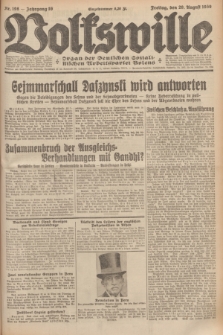 Volkswille : organ der Deutschen Sozialistischen Arbeitspartei Polens. Jg.16 [i.e.15], Nr. 198 (29 August 1930) + dod.