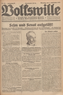 Volkswille : organ der Deutschen Sozialistischen Arbeitspartei Polens. Jg.16 [i.e.15], Nr. 201 (2 September 1930) + dod.