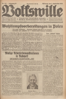 Volkswille : organ der Deutschen Sozialistischen Arbeitspartei Polens. Jg.16 [i.e.15], Nr. 202 (3 September 1930) + dod.