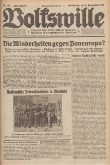 Volkswille : organ der Deutschen Sozialistischen Arbeitspartei Polens. Jg.16 [i.e.15], Nr. 205 (6 September 1930) + dod.