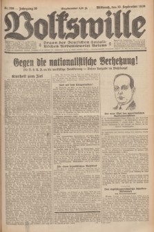 Volkswille : Organ der Deutschen Sozialistischen Arbeitspartei Polens. Jg.16 [i.e.15], Nr. 208 (10 September 1930) + dod.