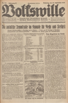 Volkswille : Organ der Deutschen Sozialistischen Arbeitspartei Polens. Jg.16 [i.e.15], Nr. 213 (16 September 1930) + dod.