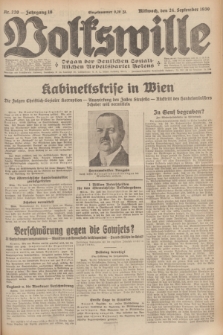 Volkswille : Organ der Deutschen Sozialistischen Arbeitspartei Polens. Jg.16 [i.e.15], Nr. 220 (24 September 1930) + dod.