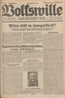 Volkswille : Organ der Deutschen Sozialistischen Arbeitspartei Polens. Jg.16 [i.e.15], Nr. 226 (1 Oktober 1930) + dod.