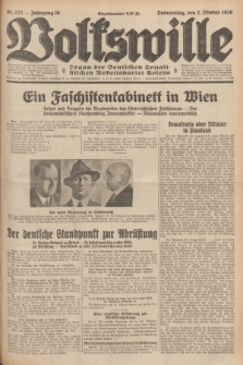 Volkswille : Organ der Deutschen Sozialistischen Arbeitspartei Polens. Jg.16 [i.e.15], Nr. 227 (2 Oktober 1930) + dod.