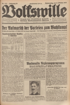 Volkswille : organ der Deutschen Sozialistischen Arbeitspartei Polens. Jg.16 [i.e.15], Nr. 233 (9 October 1930) + dod.