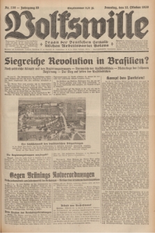 Volkswille : organ der Deutschen Sozialistischen Arbeitspartei Polens. Jg.16 [i.e.15], Nr. 236 (12 October 1930) + dod.